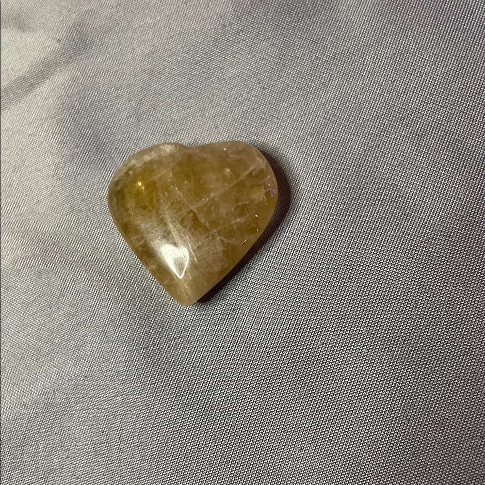 Heart-Shaped Citrine Stone